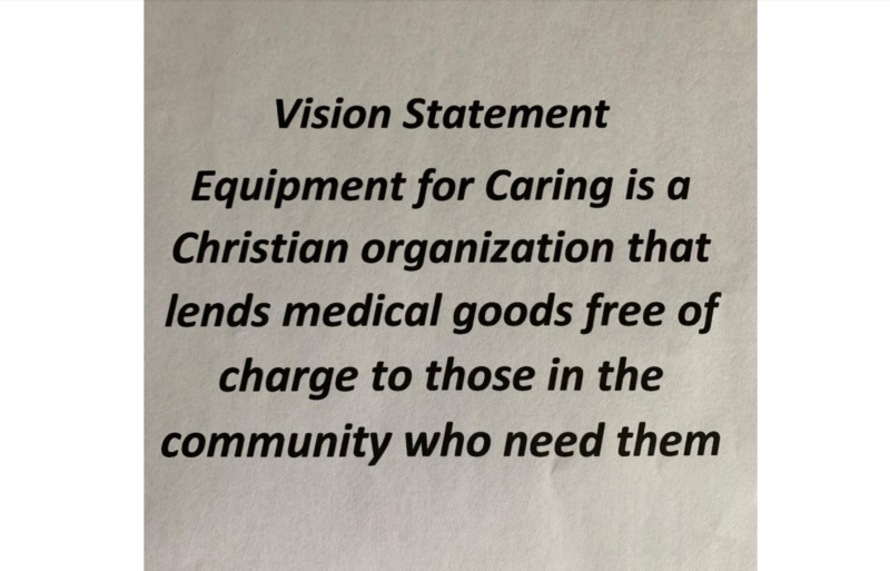 Equipment for Caring